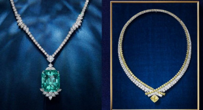 海瑞溫斯頓頂級珠寶驚豔登台 55.81克拉祖母綠項鍊領銜展出 濃彩黃鑽綻放極致寶石光燦