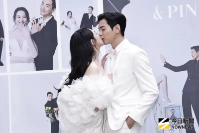 直擊／禾浩辰今辦婚禮！甜蜜激吻吳品潔　婚禮現場曝光宛如偶像劇