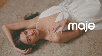 maje把「全白」變高級！刺繡花瓣、輕盈薄紗譜寫春日法式風格