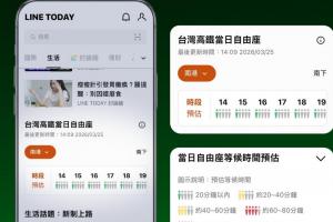 LINE實用新功能上線！一鍵查高鐵自由座等候時間預估