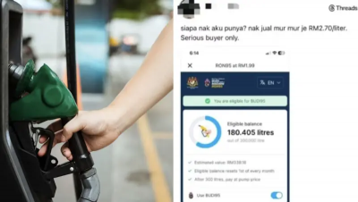 汽油還網拍？大馬男網路轉售補貼油　麻煩大了