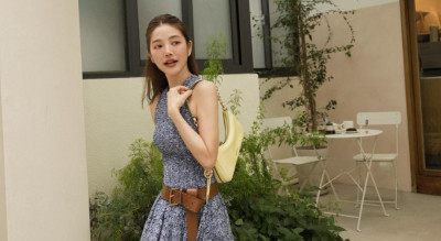 許路兒早午餐穿搭太浪漫！MK檸檬黃鍊帶包直接加滿度假氛圍