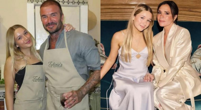 大衛貝克漢曬高顏值全家福！寶貝女兒拒當小公主「偷穿爸爸外套」全場最美