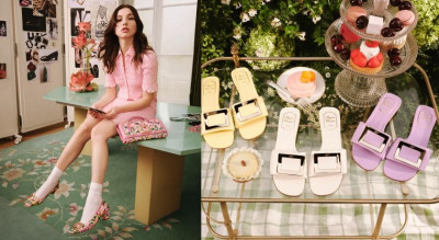 「法國鞋王」Roger Vivier把春天穿上腳！60週年方釦鞋揮灑色彩能量美到失守