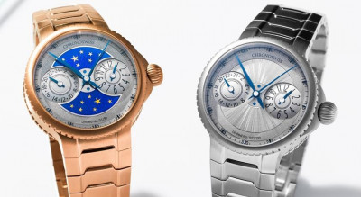 飛行旅人必戴一只雙時區腕錶！瑞寶PULSE GMT迷人紅金對決鈦金雕紋