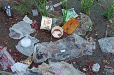 白沙屯媽祖進香變調！農田淪香燈腳「垃圾場」　他心痛：有意義嗎