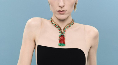 VCA「Zip」項鍊華麗登場！珊瑚與綠玉髓交織鑽石光成日內瓦拍賣焦點