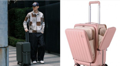 CROWN全新行李箱收納有序便利出遊 業界首創磁吸側袋設計 前開式結構取物快速不忙亂