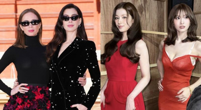 《Prada惡魔2》上映前性感比拚！安海瑟薇優雅禮服對決TWICE成員火紅曲線