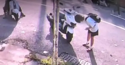 台南女警遭撞輾斃！肇事騎士疑似未先救人　低頭看車損畫面曝光