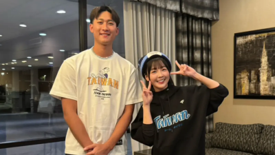 籃籃飛美國朝聖「解決大谷翔平的男人」　同框沙子宸狂誇超有禮貌