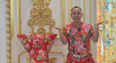 吊車大王64歲生日禮太狂！爽收巨型柏林熊　生日願望超接地氣