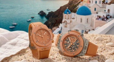 HUBLOT定格聖托裏尼夕陽餘暉 Big Bang暮光橙陶瓷錶浪漫一夏 全新尺寸貼合女性纖細手腕
