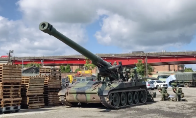 直擊聯合防禦操演！M110A2自走砲隱身民間廠房　模擬海湖火力打擊