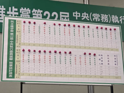 綠中執委選舉結果出爐！新系成最大贏家　王定宇連任常委成變數