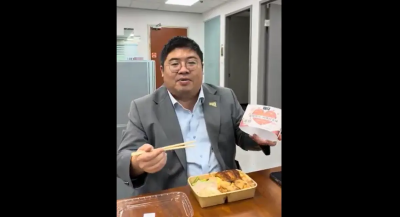 挺農漁民！蔡易餘自掏腰包買台鐵「鰻鯛便當」請立院同仁