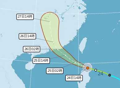 颱風動態整理！紅霞「最新路徑、風雨最大、轉中颱時間」一次看