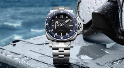 沛納海Submersible 44毫米首搭金屬鍊帶！無日期錶盤陶瓷錶圈 防水500米