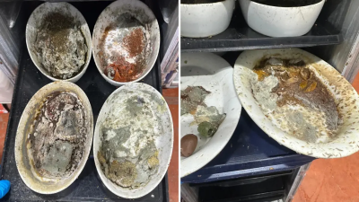 餐具發黴爬滿蛆蟲竟洗洗再用！員工怒檢舉　飛機餐空廚爆食安危機