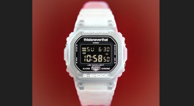 G-SHOCK方形錶5600聯名最夯潮牌！透明錶帶黑白對比好復古 4千有找