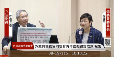 立院上演英德語質詢！徐佳青被考翻譯　趁機喊：給我更多budget