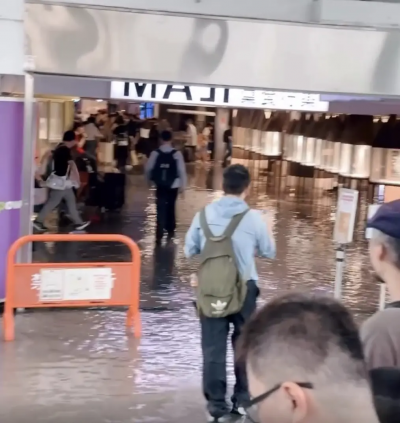 雨炸北台灣花博爭艷館成汪洋！台北市府回應了