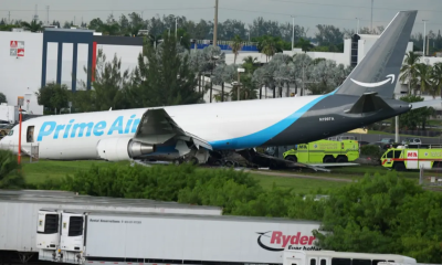 亞馬遜貨機失控衝出跑道！邁阿密機場撞車起火　已知至少5死