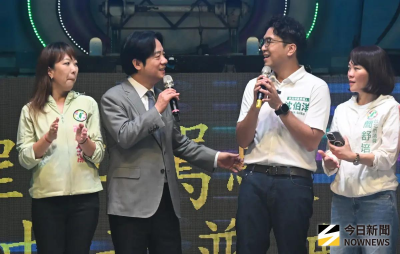 替沈伯洋輔選拚了！賴清德獻唱《港都夜雨》　高音靠小指輔助　