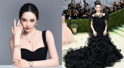 aespa寧寧成寶格麗大使！跟安海瑟薇當「同事」首波美照低胸黑裝秀火辣性感