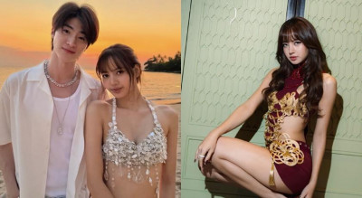 Lisa和泰國鮮肉同遊遭抓包！一身白色針織軟萌性感 戀情進度全寫在臉上