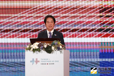 國慶晚會登場！賴清德突喊話韓國瑜一句話　卓榮泰立刻轉身握手