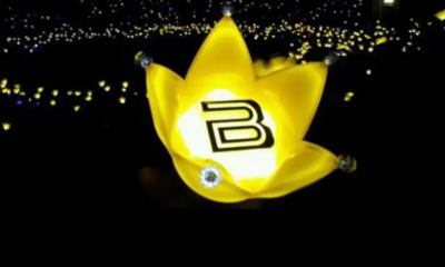 皇冠手燈超像蓮花！BIGBANG粉絲俯拍觀眾席笑翻：來到佛教大會