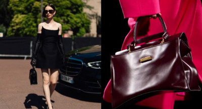 Balenciaga沙漏包褪去稜角柔軟變奏 新款Hourglass Avenue雙提把結構 卸下經典金屬B字釦改刻總部地址