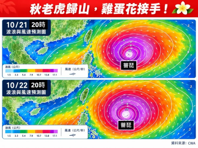 風雨黃金36小時！薔琵颱風周五、六最近　林得恩：大豪雨恐襲北部