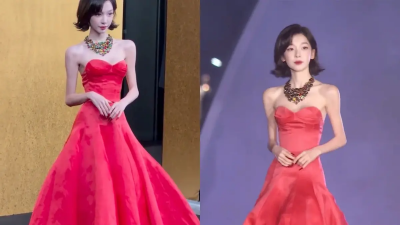 「最美校花」易夢玲瘦到不成人形　紅毯畫面嚇壞觀眾：只剩骨頭了