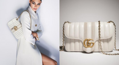 Gucci美包女神再加一！接棒Kate Moss、NINGNING 義大利超模全白登場